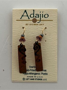 Adajio Earrings Left Hand Studio Sierra Sky Coppery Southwest Style